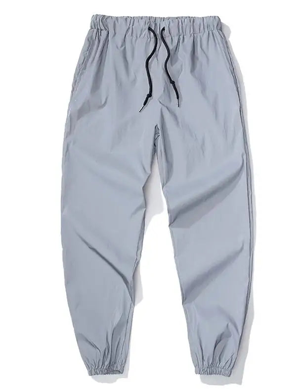Men Streetwear Night Hip hop Reflective casual pants fashion male Elastic waist Skateboard Harajuku Jogger trousers sweatpants