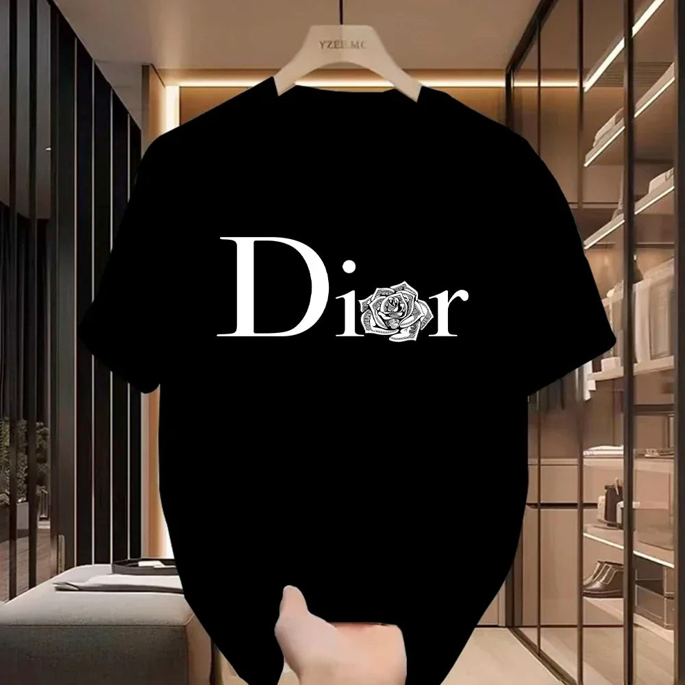 Women Casual T-Shirt Harajuku Y2k Designer Ladies Luxury Tees Female Vintage Trendy Women Pullover T Shirts
