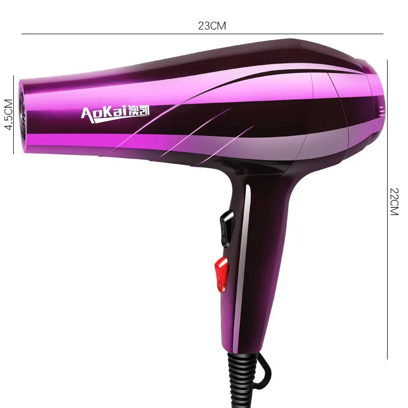 Hair Dryer Professional Powerful Air Dryer Nozzle Pumps Air Blower Adjustment Hot/Cold for Barber Salon Hair Fast Styling Tools