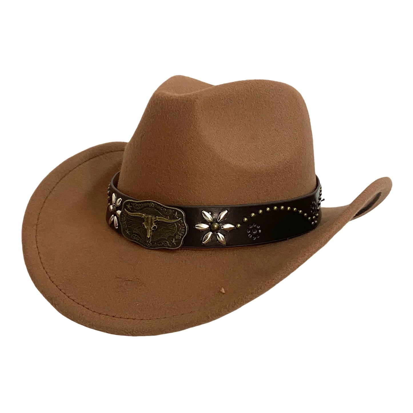 New Western Style Cowboy Hat For Men And Women Retro Wide Brimmed Gentleman's Hat Cowgirl Jazz Hat Summer Fashionable Sun Hats