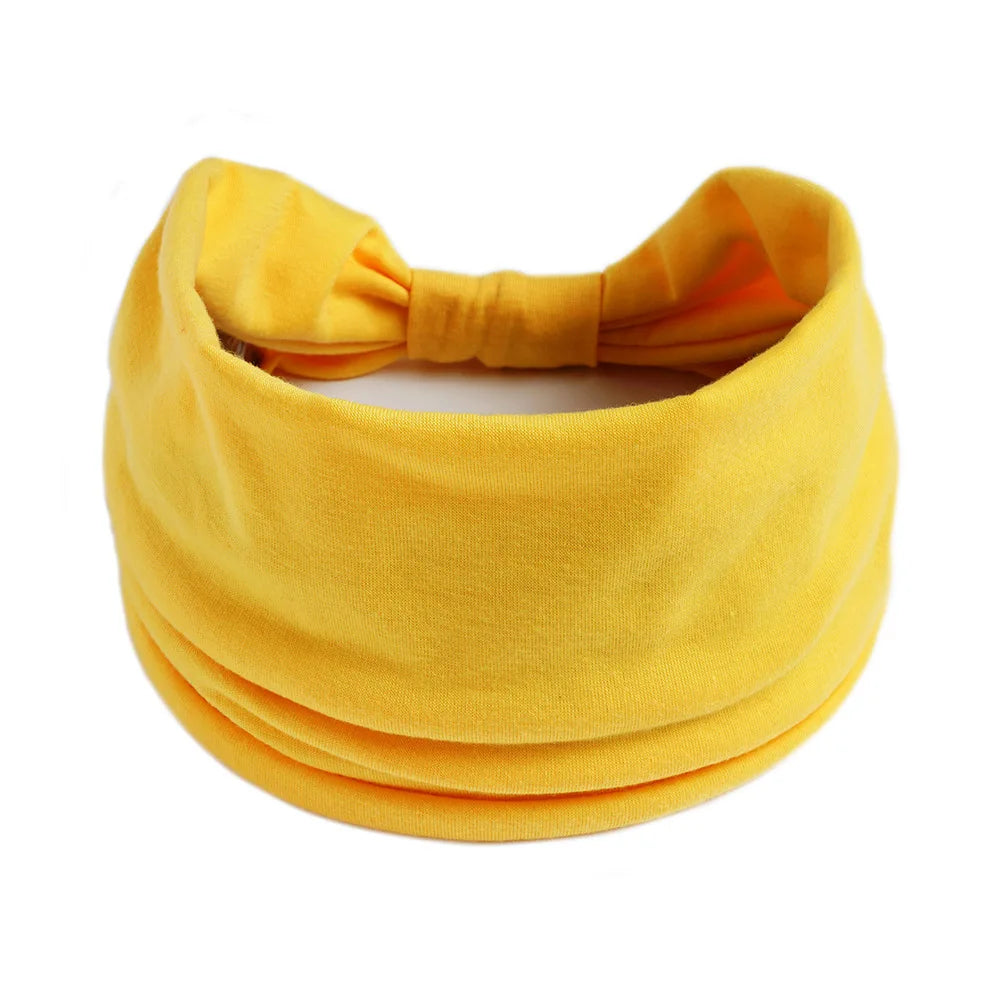 Bohemian European and American Sports Headband Women's Wide Yoga Elastic Running Hair Accessories Headwear