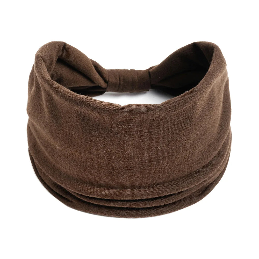 Bohemian European and American Sports Headband Women's Wide Yoga Elastic Running Hair Accessories Headwear