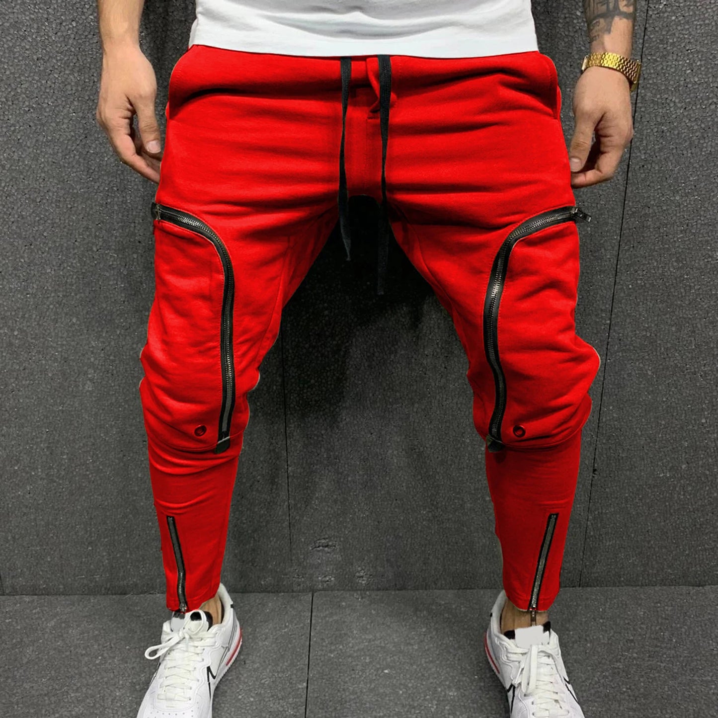 Men's Jogger Spring Summer Hipster Streetwear New Male Solid Color Casual Cargo Pants Men Trousers