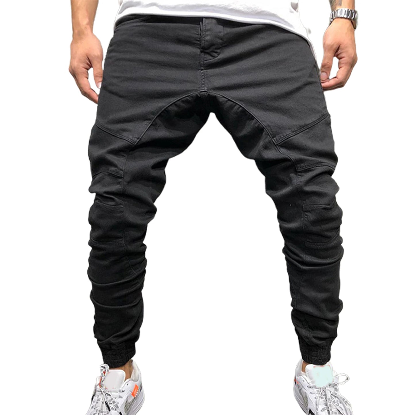 Men's Jogger Spring Summer Hipster Streetwear New Male Solid Color Casual Cargo Pants Men Trousers