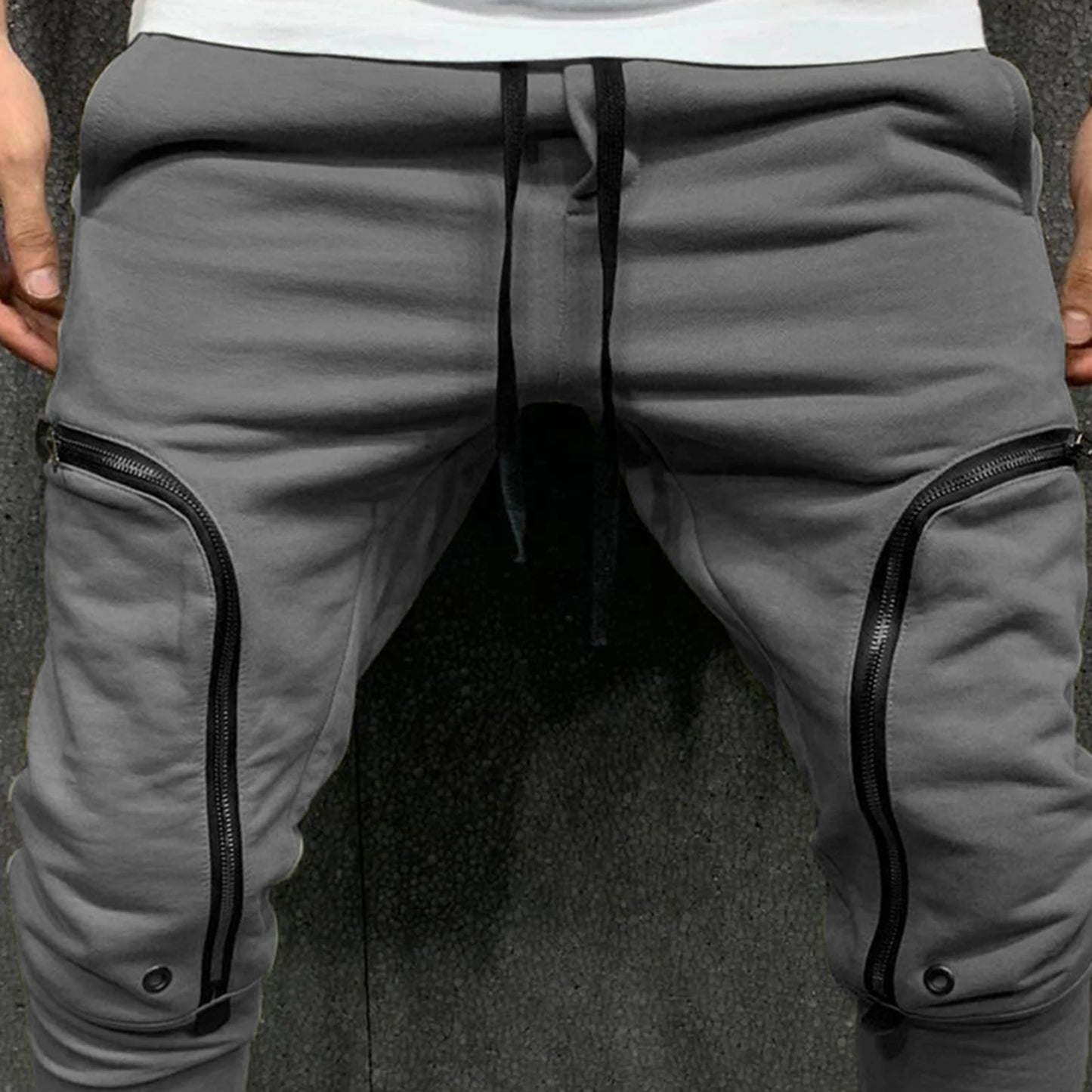 Men's Jogger Spring Summer Hipster Streetwear New Male Solid Color Casual Cargo Pants Men Trousers