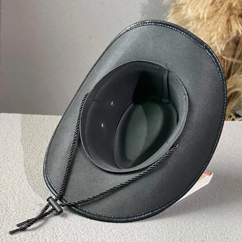 Cowboy Hat for Women and Men Western Suede Hat Panama Hat Cowboy & Cowgirl Hat Felt Wide Brim Women Men Fedora Hats
