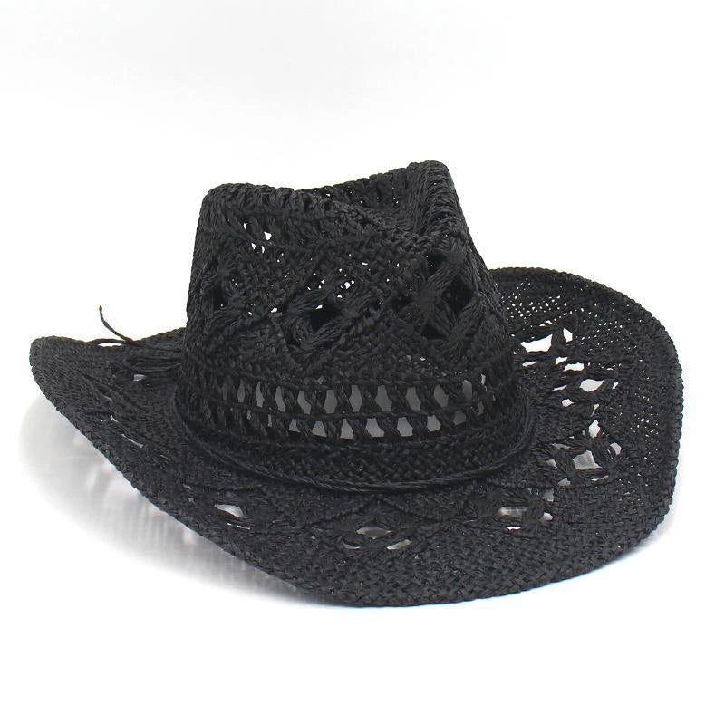 Cowboy Hat Woman Western Cowgirl Caps Women Cow Girl Things Chapeau Femme Hats Accessories Vacation Compilation Straw Hat
