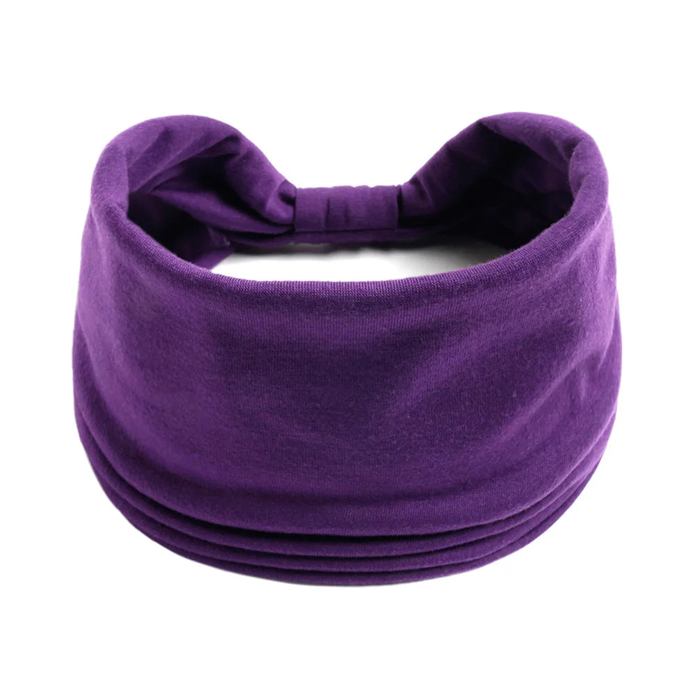 Bohemian European and American Sports Headband Women's Wide Yoga Elastic Running Hair Accessories Headwear