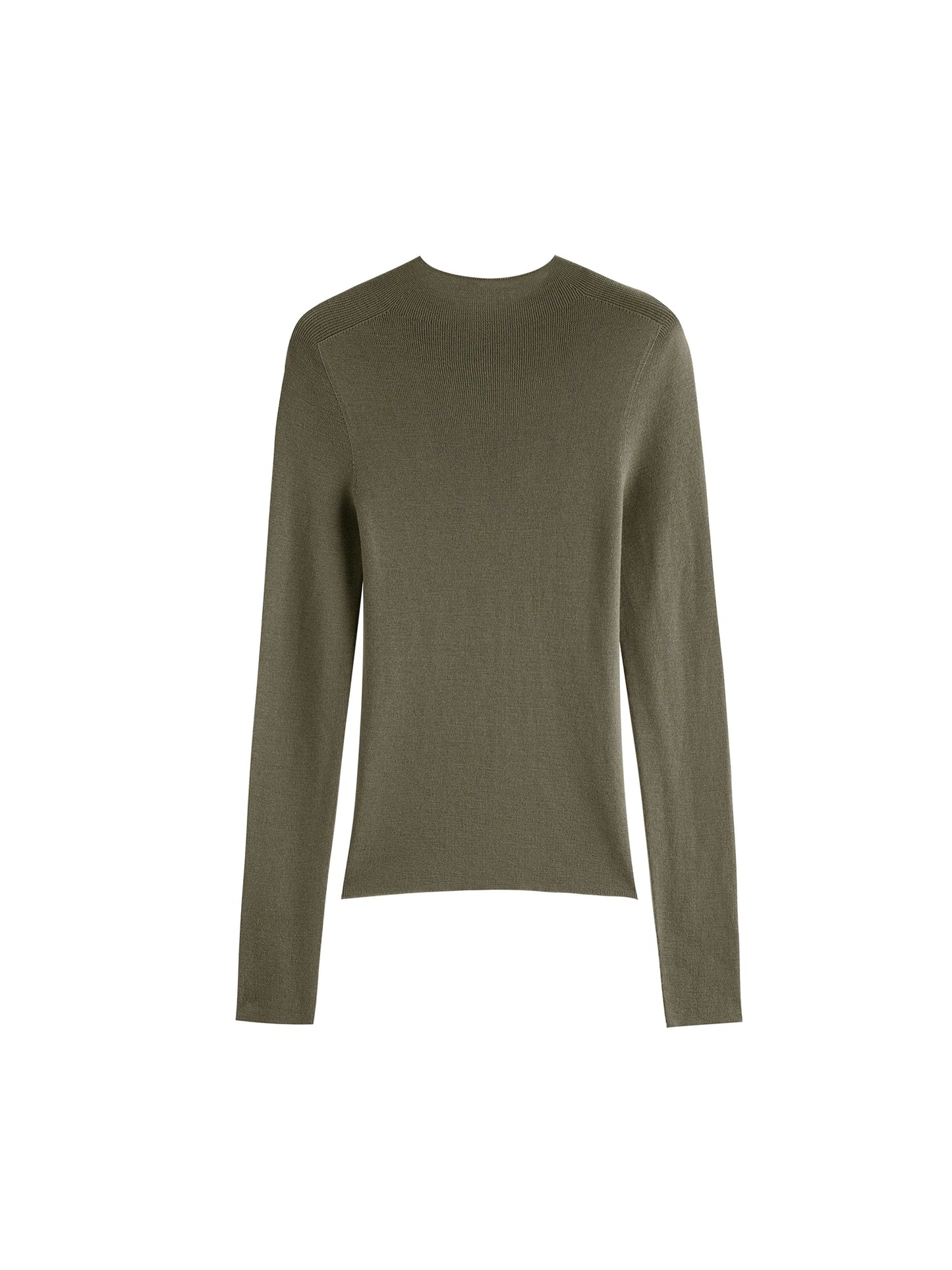 ZIQIAO Wool Sweater for Women Autumn and Winter New 18 Needle Nude Seamless Knitted Bottoming T-shirt 25ZQ93002+25ZQ93035