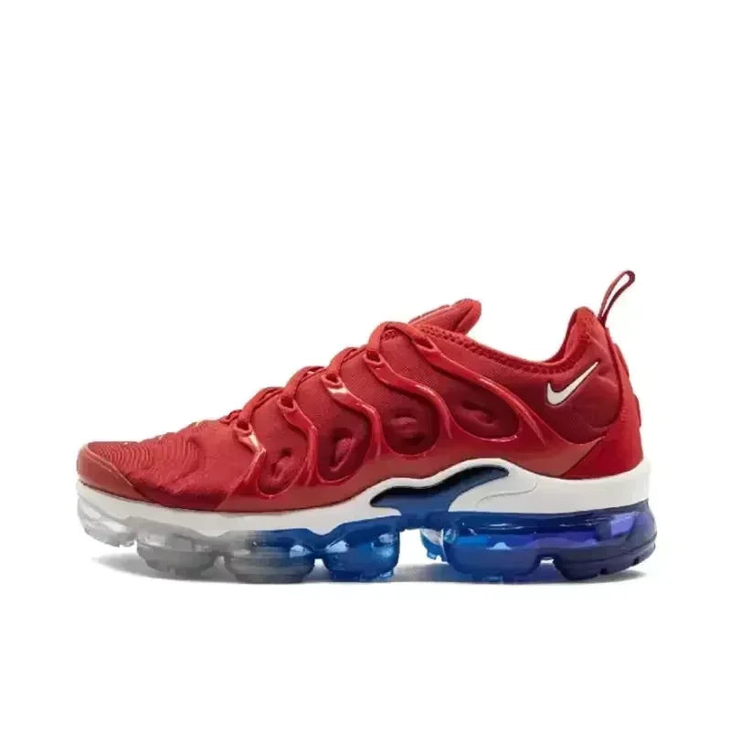 Nike Air Vapormax Plus TN White Red Mesh Breathable Anti-Slip Air Cushion Men Women Running Shoes Unisex Nike Sports Sneakers