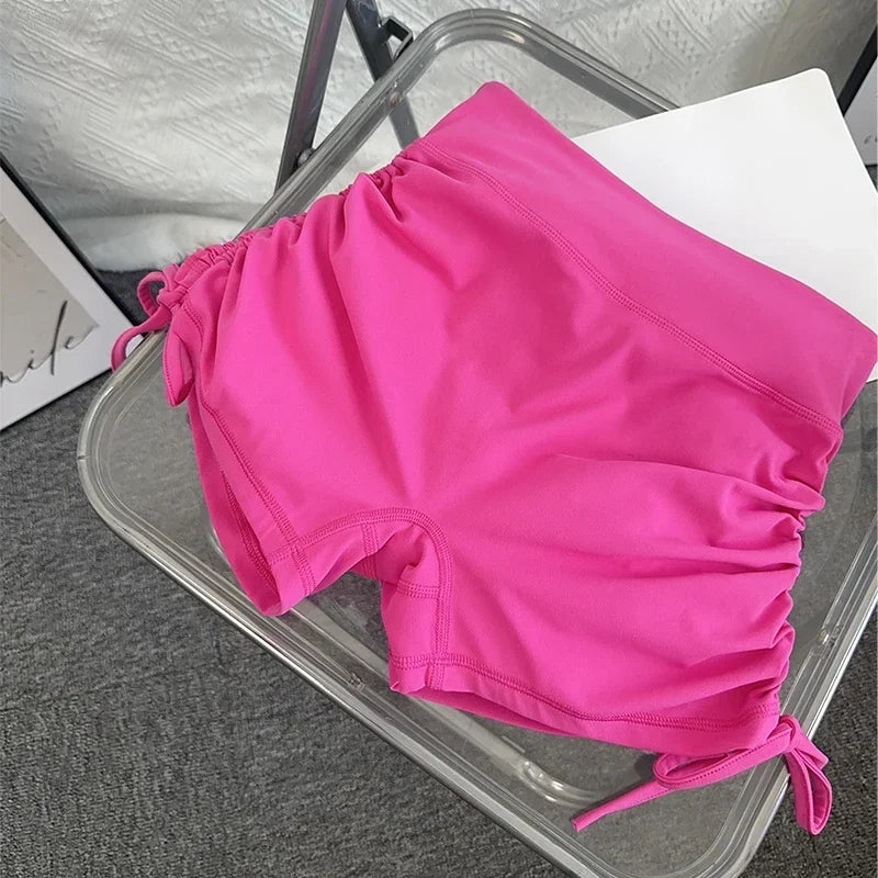 2024 Yoga Shorts Women Fitness Shorts Running Cycling Shorts Breathable Sports Leggings High Waist Summer Workout Gym Shorts