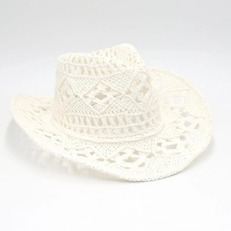 Cowboy Hat Woman Western Cowgirl Caps Women Cow Girl Things Chapeau Femme Hats Accessories Vacation Compilation Straw Hat