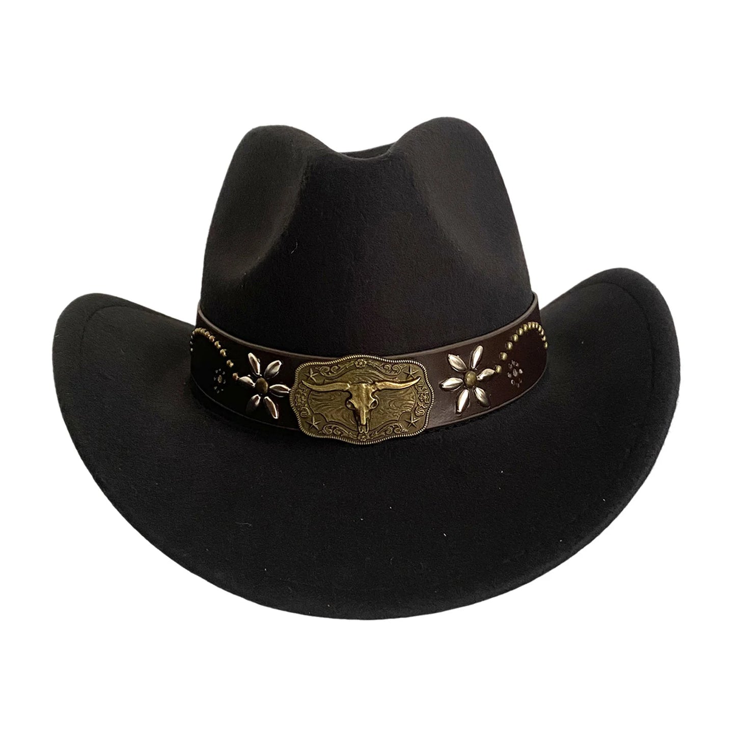 New Western Style Cowboy Hat For Men And Women Retro Wide Brimmed Gentleman's Hat Cowgirl Jazz Hat Summer Fashionable Sun Hats