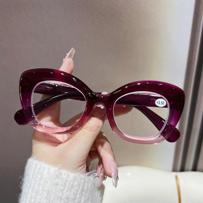Vintage Finished Presbyopia Glasses Unisex Women Men's Anti Blue Light Farsighted Eyewear Optical Prescription Reading Glasses