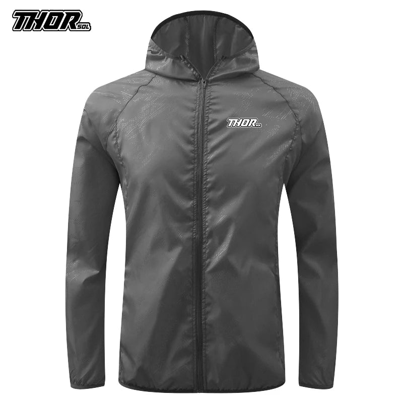 THORSOL Bike Waterproof Cycling Jackets MTB Bicycle Sun-Protective Windbreaker Quick Dry Outdoor Sports Downhill Raincoat Unisex