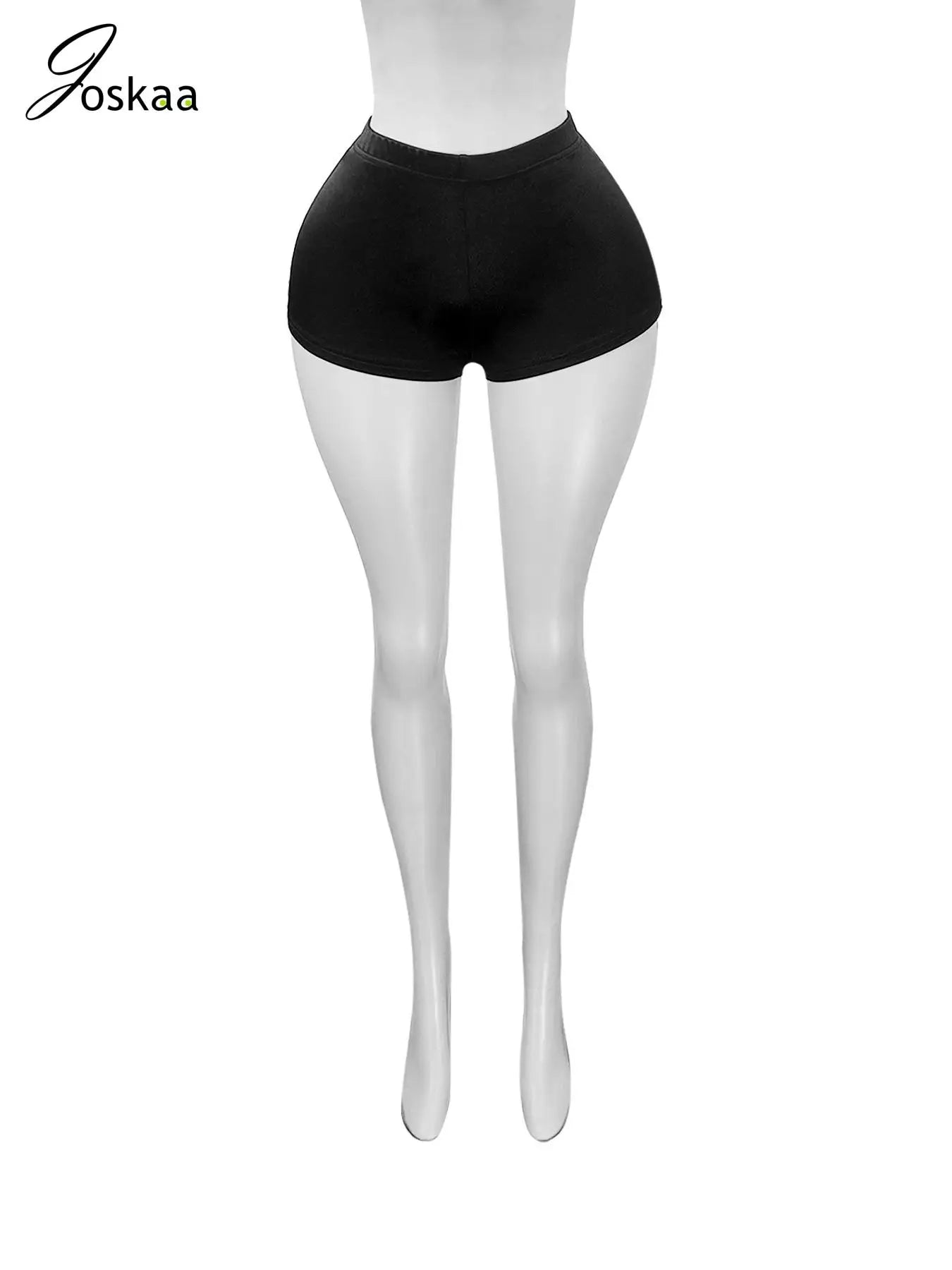 Joskaa 2025 Summer Women's Stretch Satin Hot Pants Sexy High Shine Shorts Holiday Beach Street Party Club Female Bottoms S-XXL