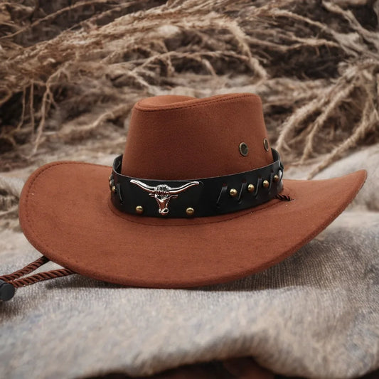 New Western Style Cowboy Hat For Men And Women Retro Wide Brimmed Gentleman's Hat Cowgirl Jazz Hat Summer Fashionable Sun Hats