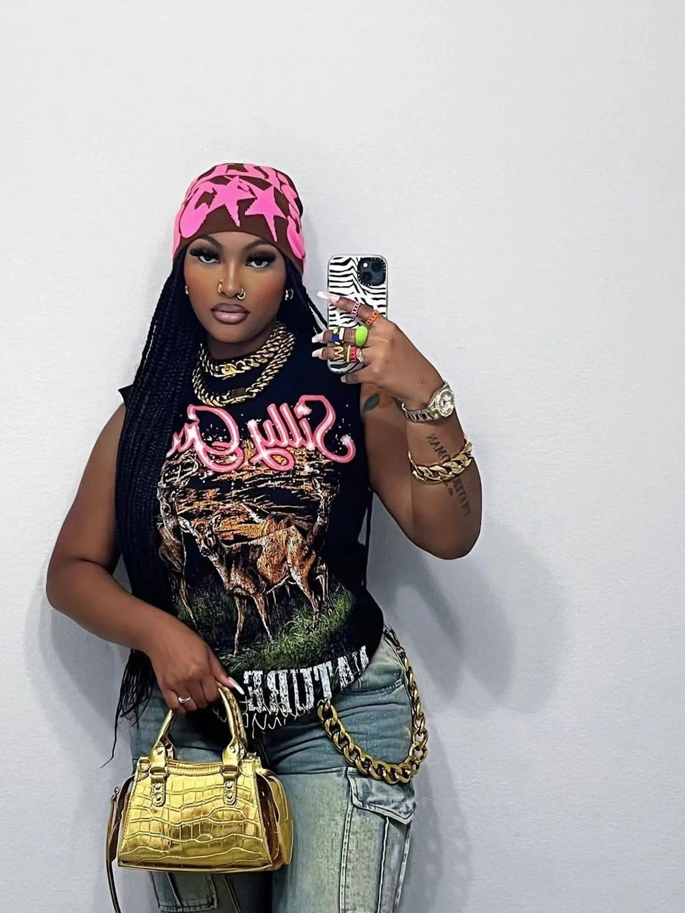 Summer Letter Print Sleeveless Punk T Shirt Y2K Streetwear For Women O-Neck Causal Loose Fit Graphics Pullover Tee