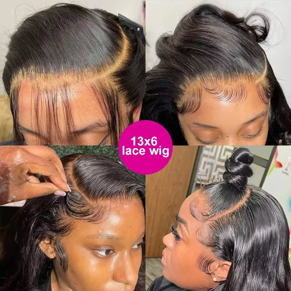 30 40 Inch Straight Lace Front Wigs Hd Lace Wig 13x6 Human Hair Wigs For Black Women Pre Plucked Brazilian 13x4 Lace Frontal Wig