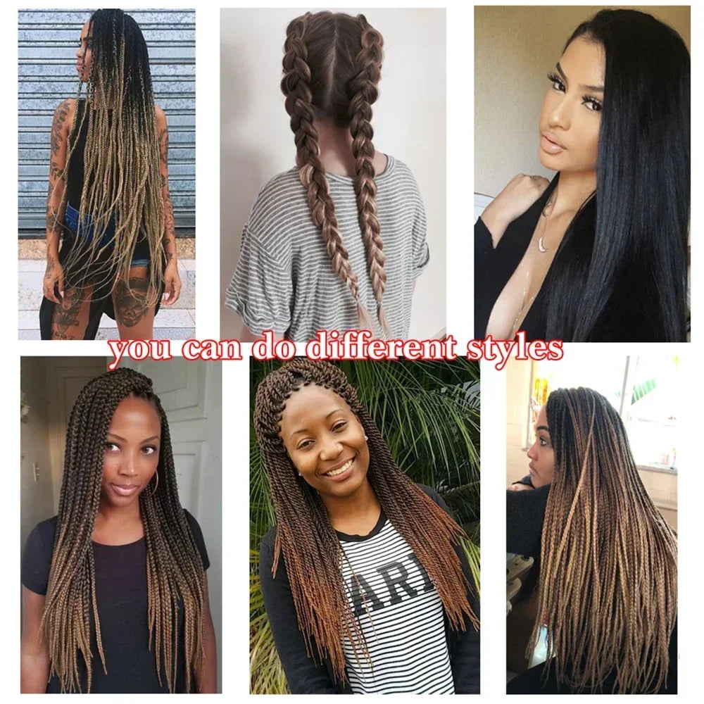 4x Sensationnel prestretched 38 inch Synthetic braiding hair braid kanekalon flame retardant for box braid and twist For Women