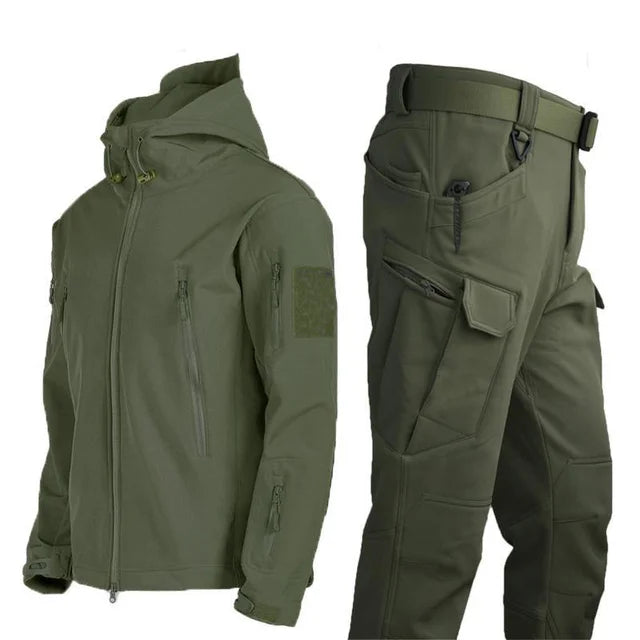 Winter Autumn Tactical Jacket Suit Men Army SoftShell Tactical Waterproof Jackets Fishing Hiking Camping Climbing Fleece Jacket