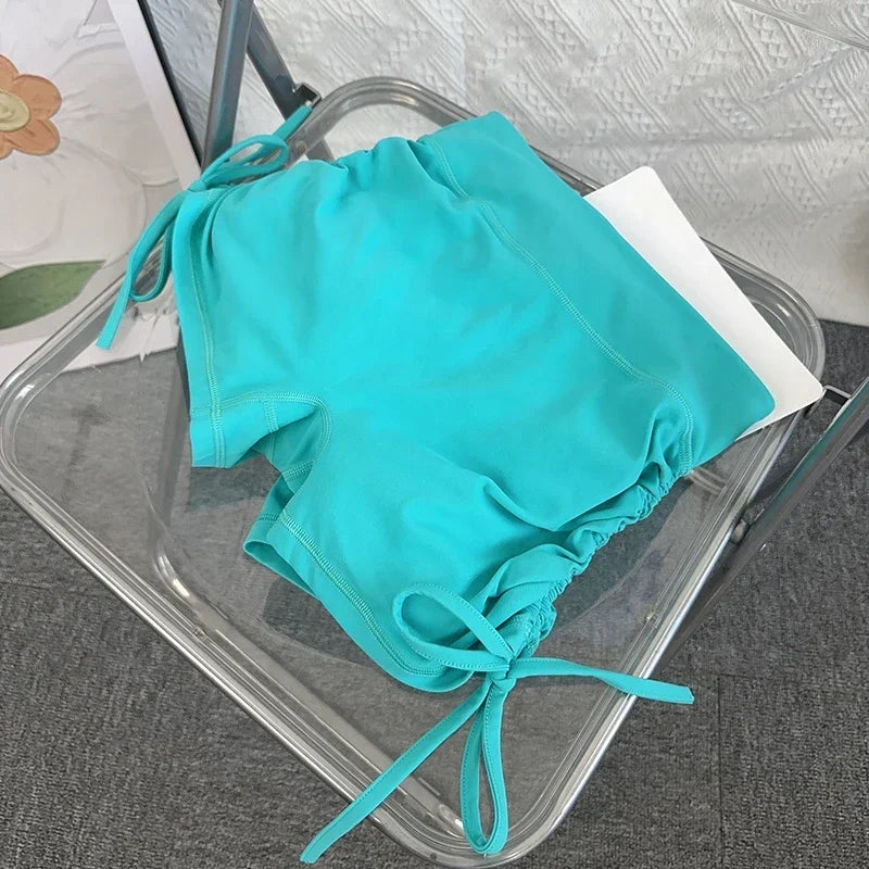 2024 Yoga Shorts Women Fitness Shorts Running Cycling Shorts Breathable Sports Leggings High Waist Summer Workout Gym Shorts
