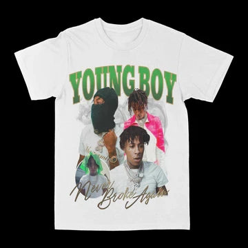 Rapper YoungBoy Never Broke Again MASA Tour 2025 Merch T-Shirt Men's Women Clothing Fashion Vintage Cotton Short Sleeve T Shirts