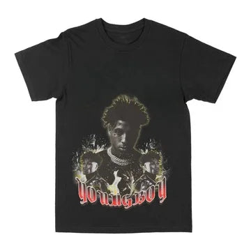 Rapper YoungBoy Never Broke Again MASA Tour 2025 Merch T-Shirt Men's Women Clothing Fashion Vintage Cotton Short Sleeve T Shirts