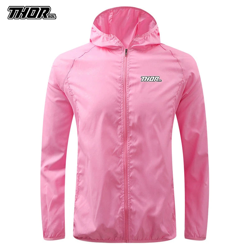 THORSOL Bike Waterproof Cycling Jackets MTB Bicycle Sun-Protective Windbreaker Quick Dry Outdoor Sports Downhill Raincoat Unisex