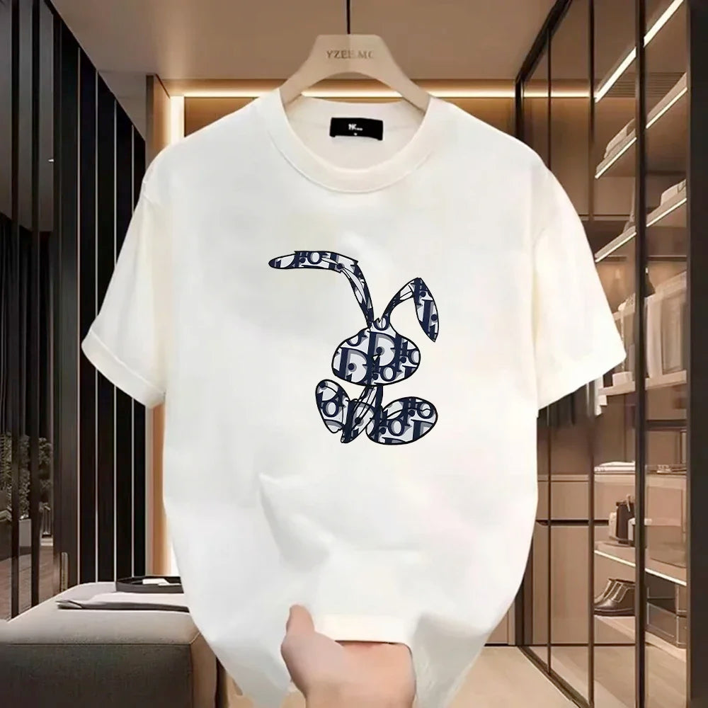 Women Casual T-Shirt Harajuku Y2k Designer Ladies Luxury Tees Female Vintage Trendy Women Pullover T Shirts
