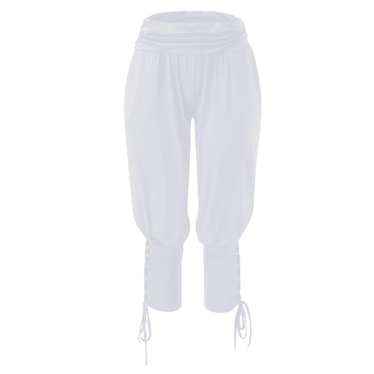 Women'S Pants Streetwear Pants For Women Yoga Sportwear Lace Up Bandage Solid Elastic Waist Pants Women'S Clothing