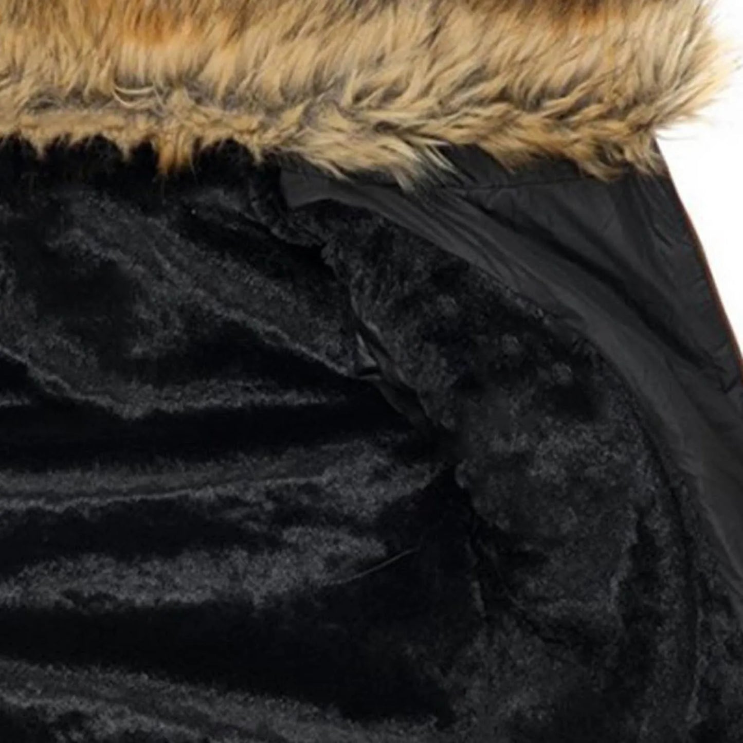 Solid Color Winter Waist In Down Jackets For Women Full Zip Long Sleeve Casual Autumn Fur Collar Warm Coat Chaquetas De Mujer