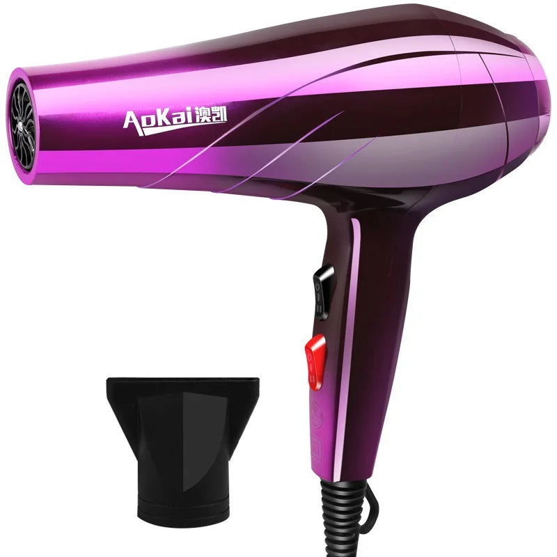 Hair Dryer Professional Powerful Air Dryer Nozzle Pumps Air Blower Adjustment Hot/Cold for Barber Salon Hair Fast Styling Tools