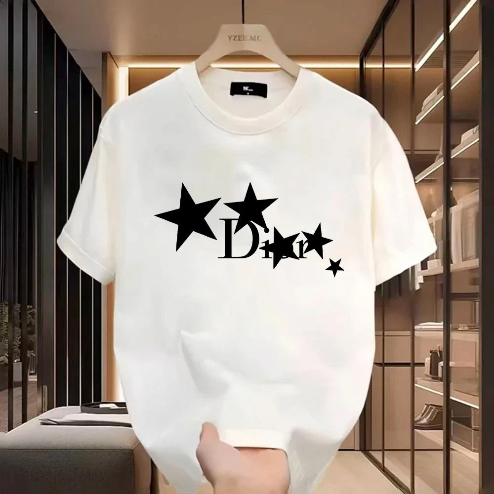 Women Casual T-Shirt Harajuku Y2k Designer Ladies Luxury Tees Female Vintage Trendy Women Pullover T Shirts