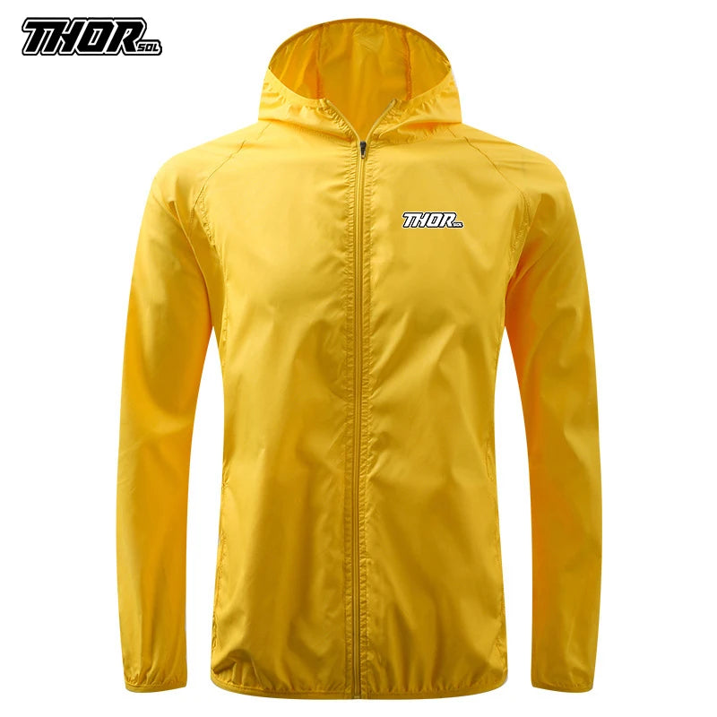 THORSOL Bike Waterproof Cycling Jackets MTB Bicycle Sun-Protective Windbreaker Quick Dry Outdoor Sports Downhill Raincoat Unisex