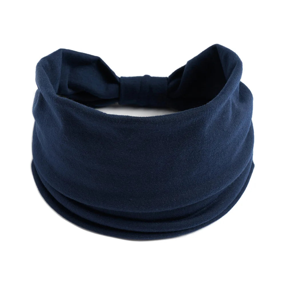 Bohemian European and American Sports Headband Women's Wide Yoga Elastic Running Hair Accessories Headwear