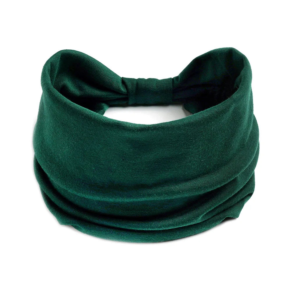 Bohemian European and American Sports Headband Women's Wide Yoga Elastic Running Hair Accessories Headwear