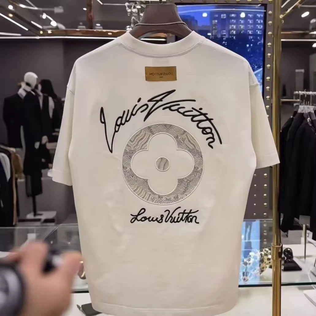 Trend autumn and winter print luxury brand cotton men's and women's short-sleeved T-shirts