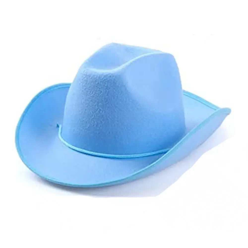 Cowboy Hat Felt Princess Hat Performance Bound Western Cowgirl Hat Bachelorette Birthday Party Costume Accessory