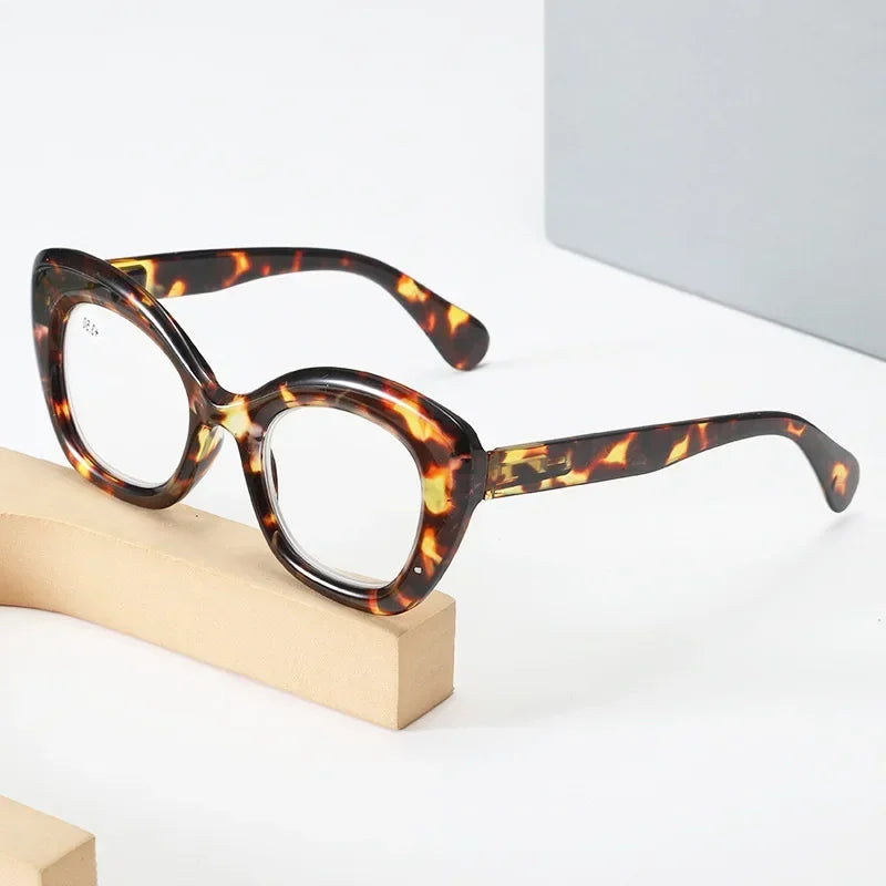 Vintage Finished Presbyopia Glasses Unisex Women Men's Anti Blue Light Farsighted Eyewear Optical Prescription Reading Glasses