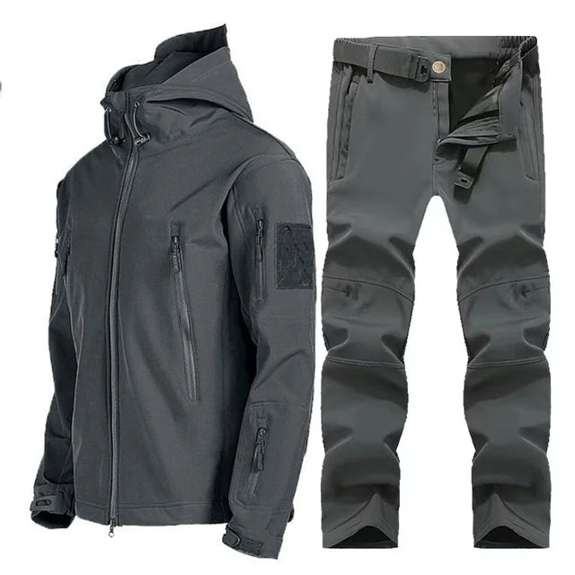 Winter Autumn Tactical Jacket Suit Men Army SoftShell Tactical Waterproof Jackets Fishing Hiking Camping Climbing Fleece Jacket