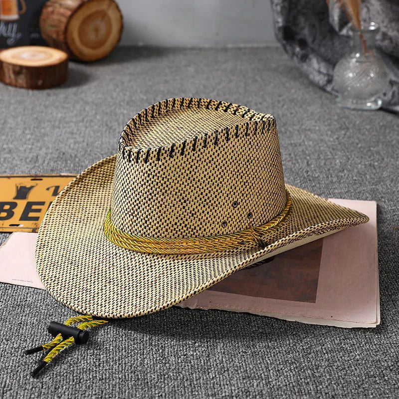 European Retro Cowboy Hat Farm Sun Protection Hat Big Hat Brim Sun Protection Effect Is Better For Outdoor Travel Outdoor Travel