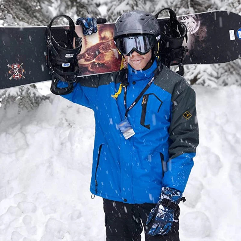 Winter Ski Suit Men Snowboard Fleece Jacket Pants Thicken Warm Waterproof Windproof Skiing And Snowboarding Sets Snow Suits Male