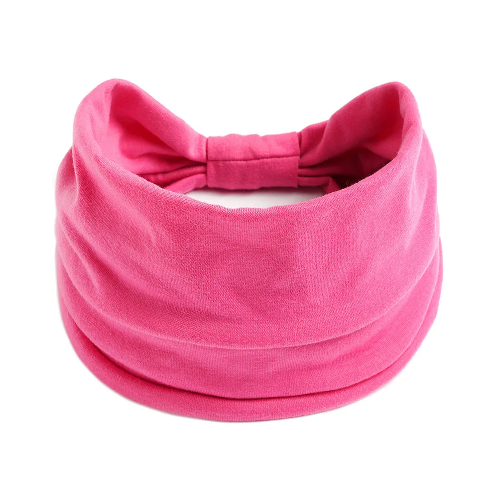 Bohemian European and American Sports Headband Women's Wide Yoga Elastic Running Hair Accessories Headwear