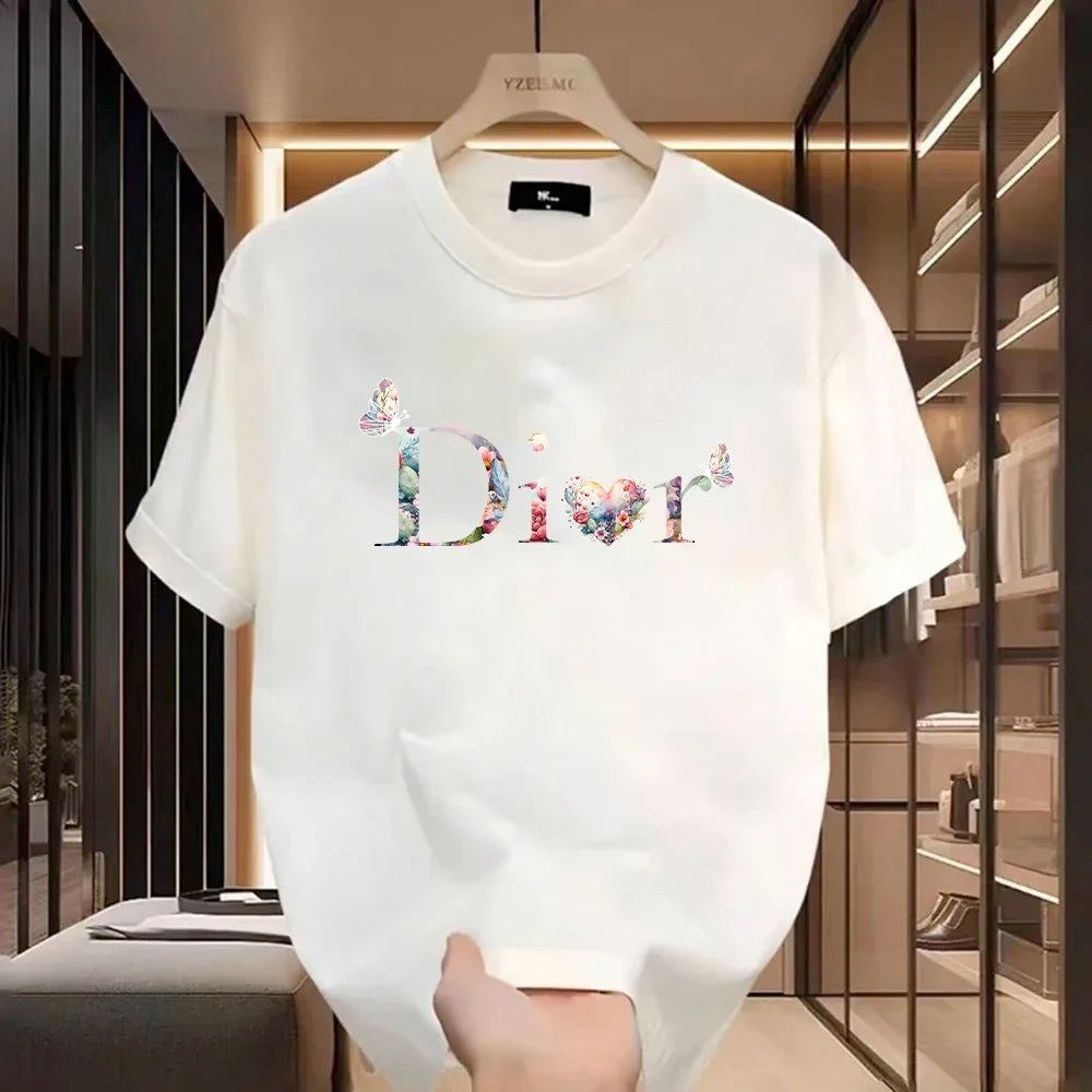Women Casual T-Shirt Harajuku Y2k Designer Ladies Luxury Tees Female Vintage Trendy Women Pullover T Shirts