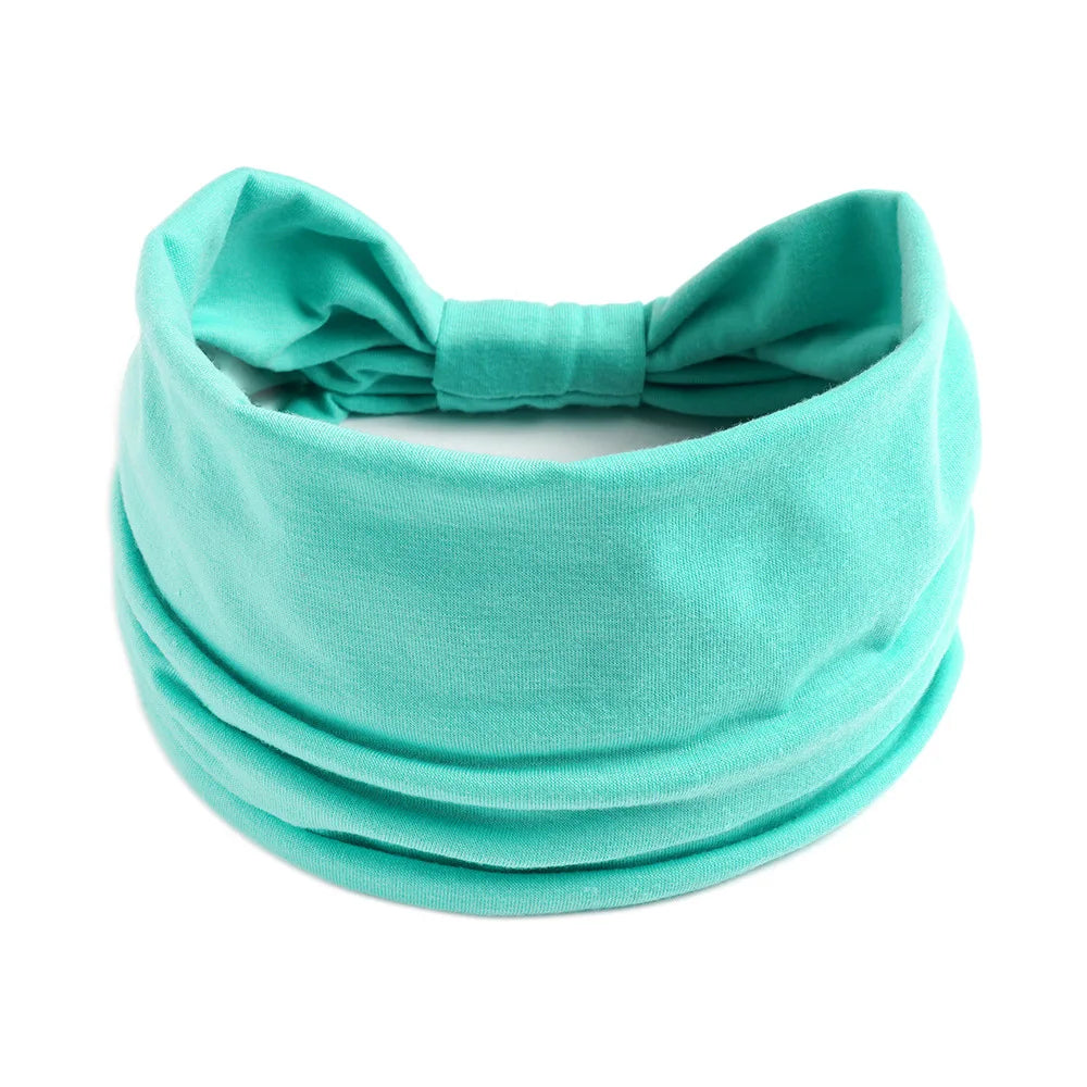 Bohemian European and American Sports Headband Women's Wide Yoga Elastic Running Hair Accessories Headwear