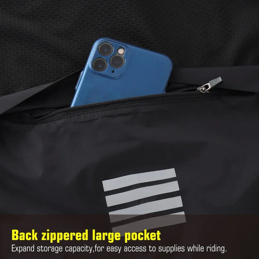 KEMALOCE Cycling Jacket Windproof Men 2025 Ultralight Long Sleeve Bike Jersey Black&Yellow Lightweight MTB Sports Windbreaker