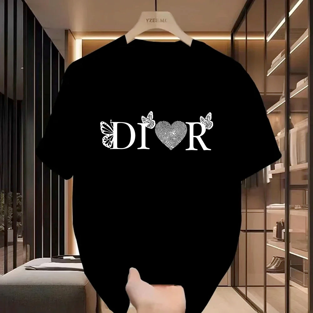 Women Casual T-Shirt Harajuku Y2k Designer Ladies Luxury Tees Female Vintage Trendy Women Pullover T Shirts