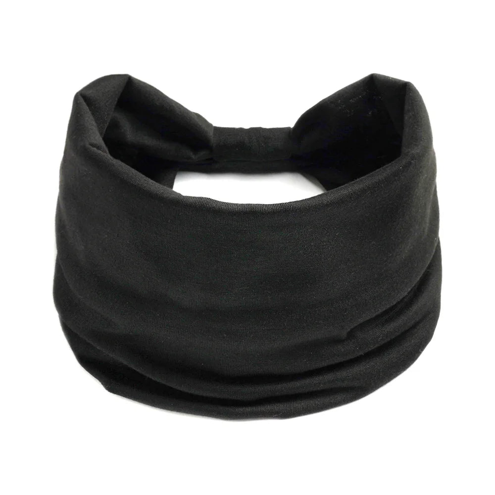 Bohemian European and American Sports Headband Women's Wide Yoga Elastic Running Hair Accessories Headwear
