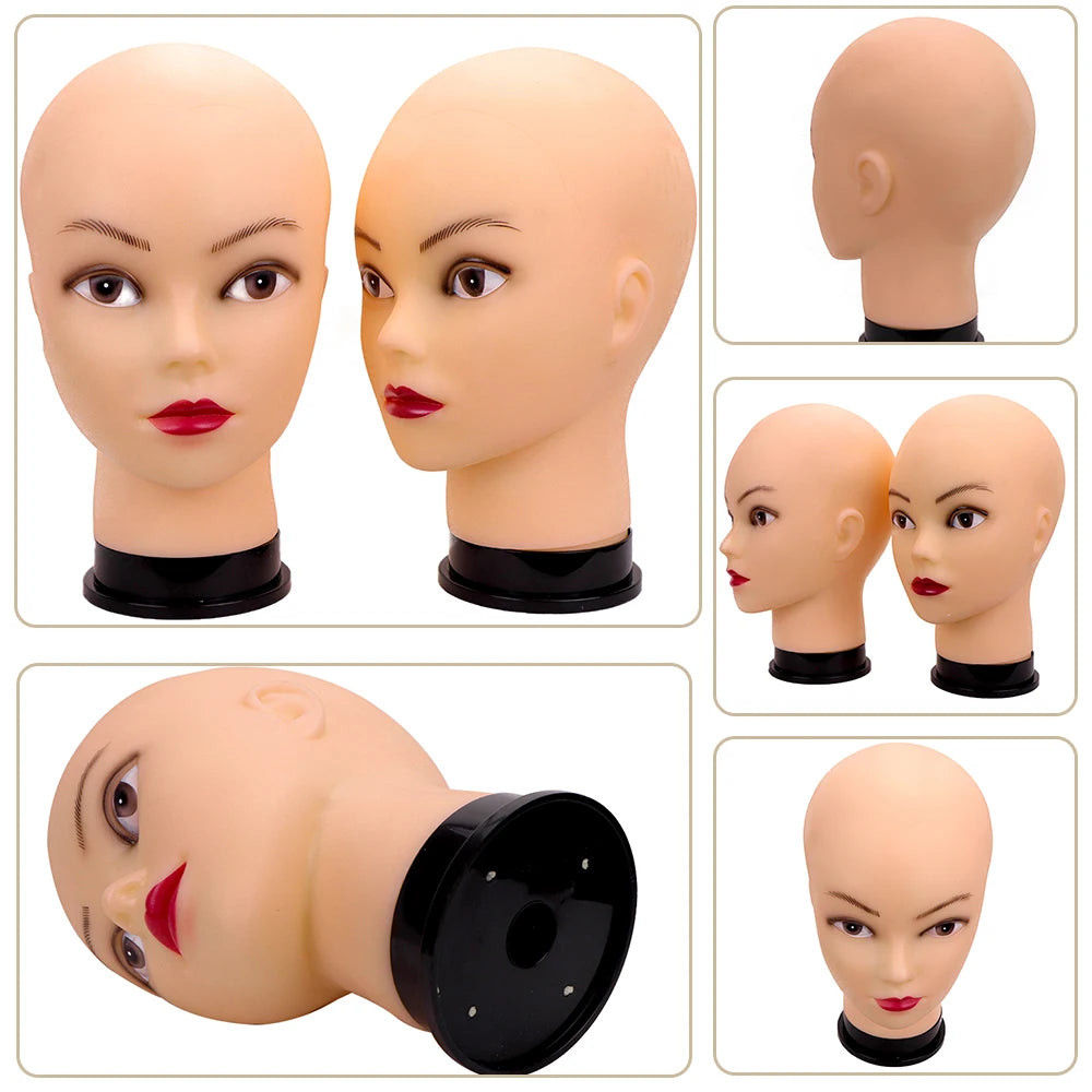 New Mannequin Head Wig Stand With Adjustable Wig Tripod Stand Holder  For Wigs Making Display With T Pins /Wig Cap For Free Gift